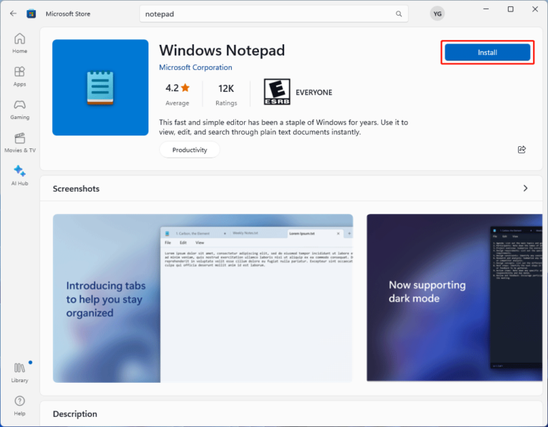 reinstall built in software windows 11 1