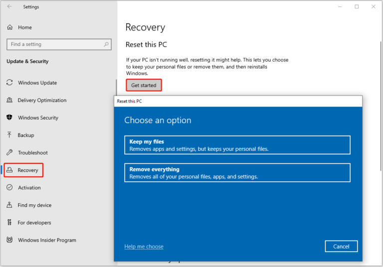 reset the registry to default 1