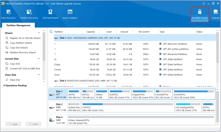 convert mbr to gpt without operating system 1
