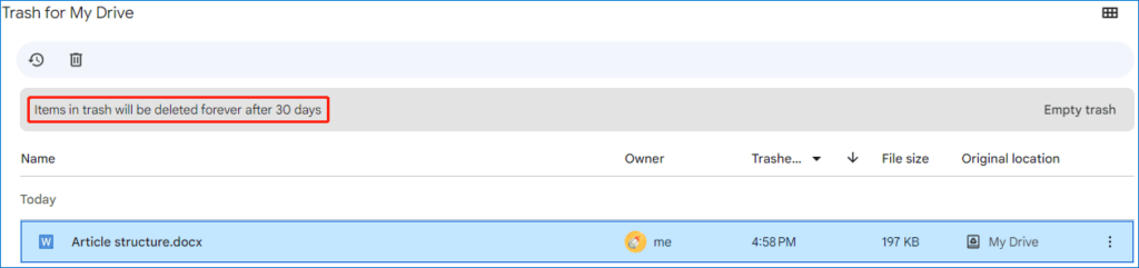 how to recover permanently deleted google docs 1