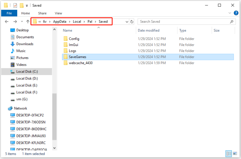 palworld save file location 1