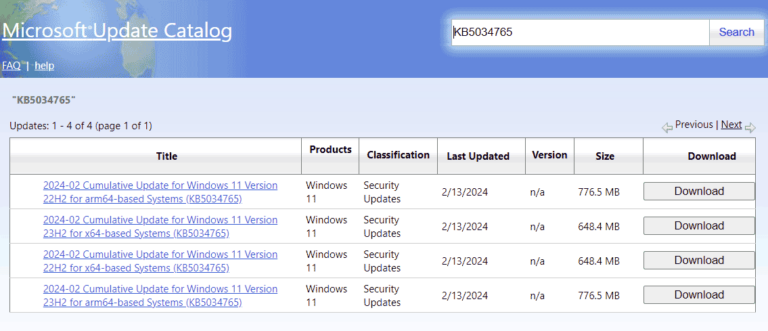 kb5034765 not installing 1