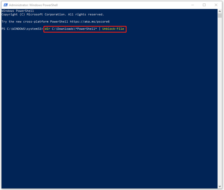 bulk unblock multiple files via powershell 1