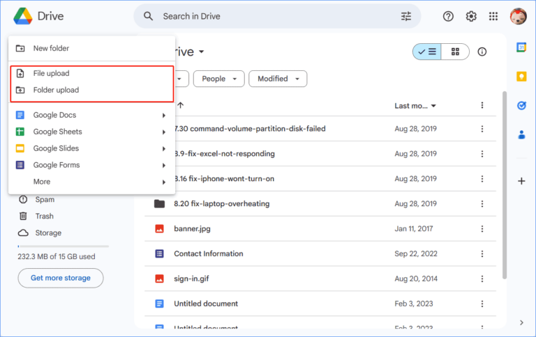 backup usb to google drive 1