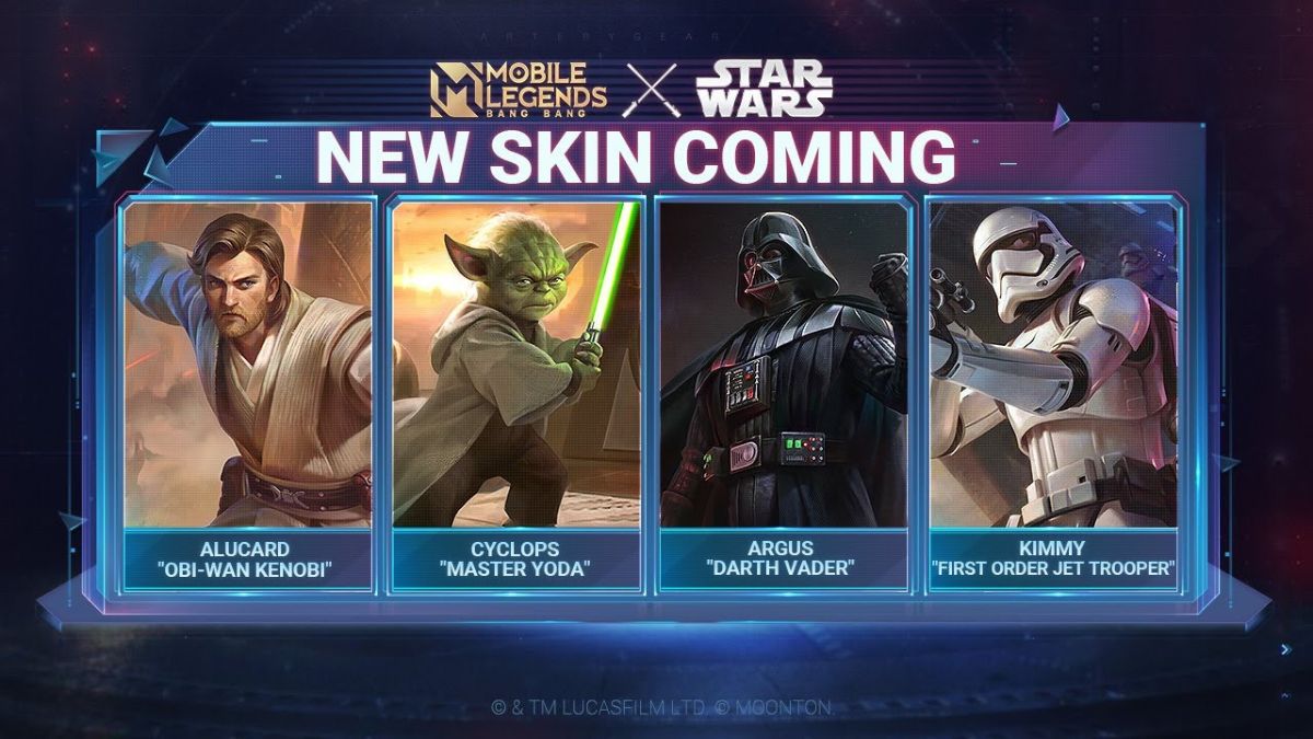 Sneak Peek Skin MLBB x Star Wars Tahap 1 dan Cara Mendapatkannya