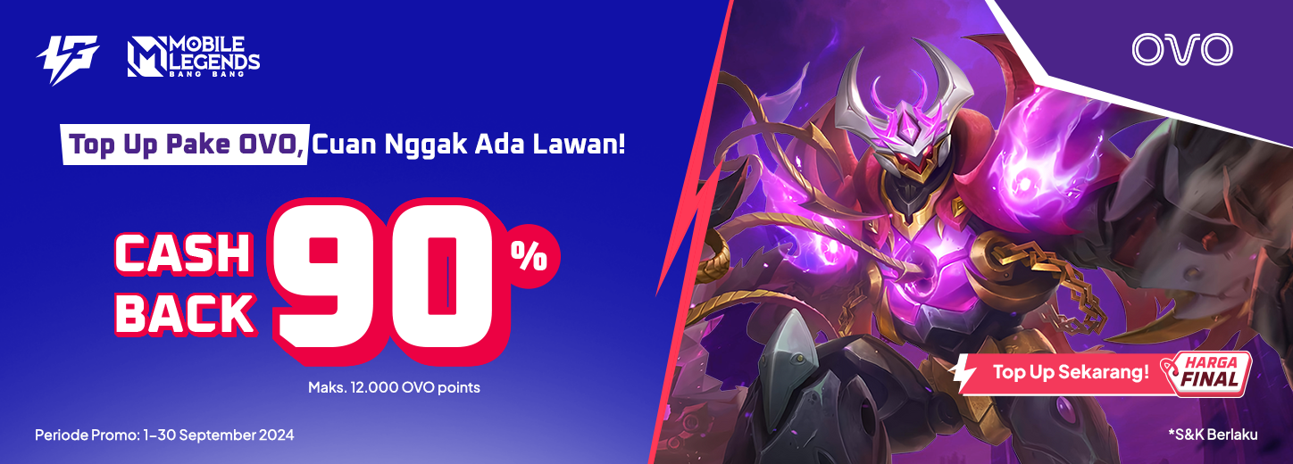 Diskon 90% dengan OVO di bulan September!