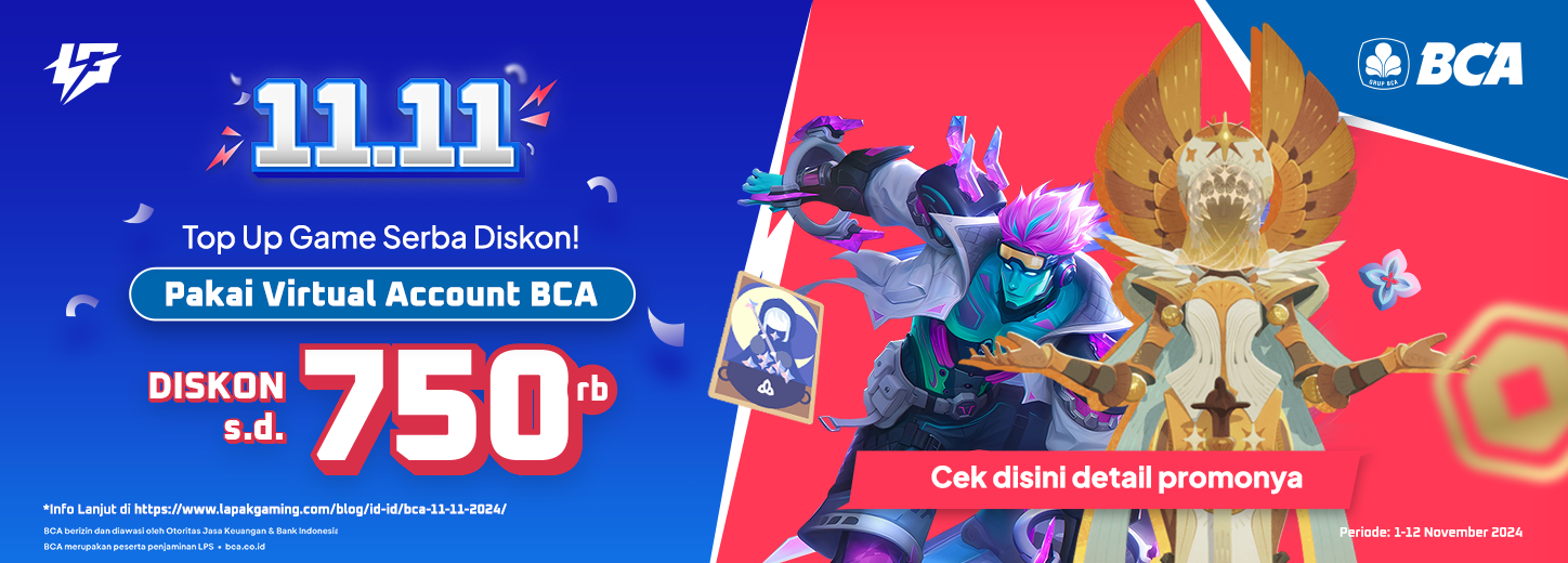 Top Up Game Pakai BCA Virtual Account, Diskon Hingga Rp750.000 di Lapakgaming! – Hobicode