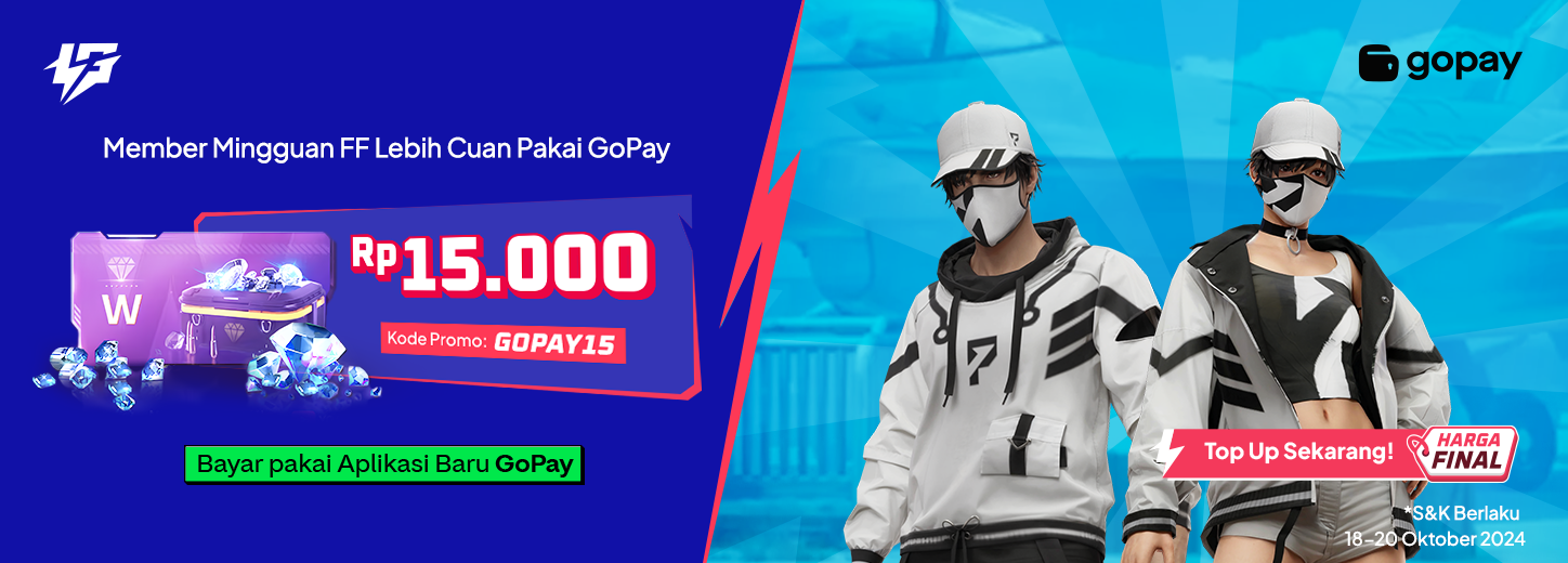 Diskon Spesial FF 15ribu dengan Pembayaran GoPay!