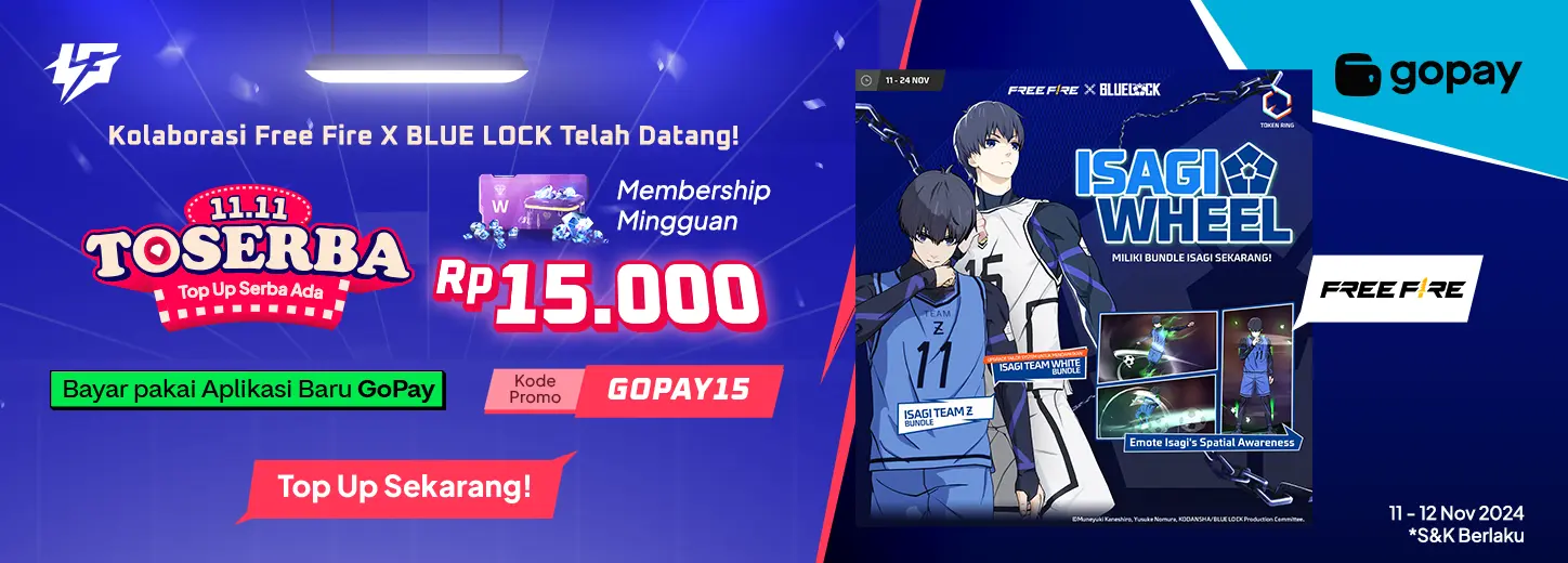 Mingguan Membership FF cuma 15ribu pakai Gopay – Hobicode