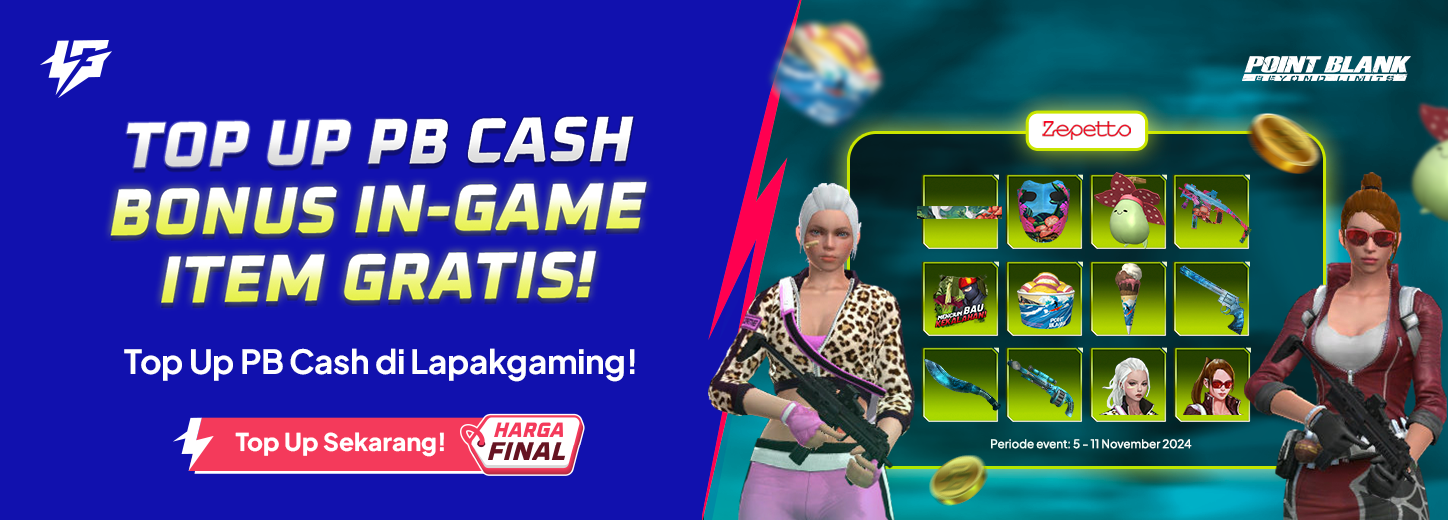 Dapatkan Bonus Item dengan Top Up PB Cash di Lapakgaming! – Hobicode