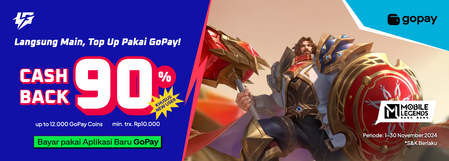 Dapatkan Diskon 90% untuk Top-Up di LapakGaming via GoPay App selama November 2024! – Hobicode