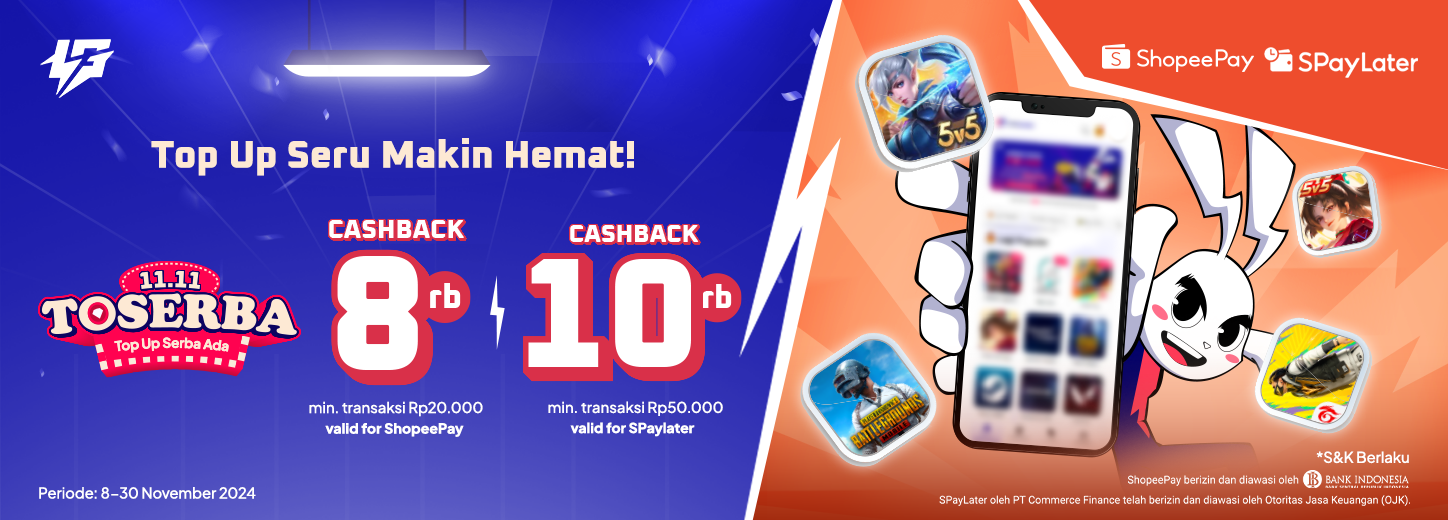 Promo November 2024 ShopeePay dan SPayLater di Lapakgaming, Cashback Top Up hingga Rp10.000,- Blog Lapakgaming – Hobicode