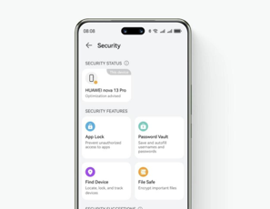 Orang sedang memegang ponsel dan melihat laporan keuangan