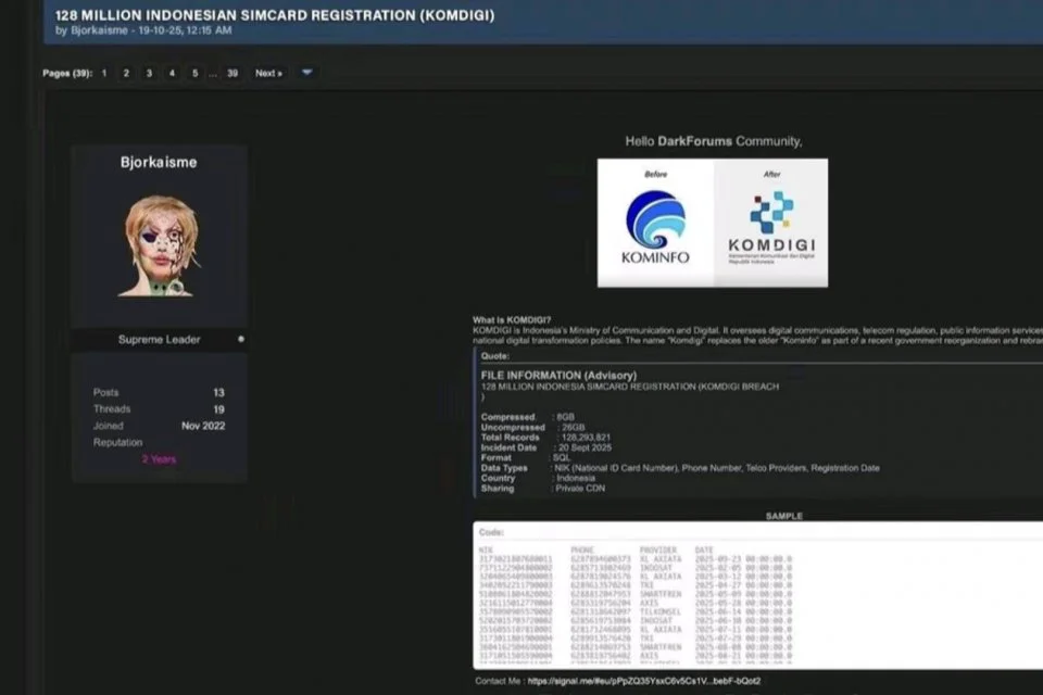 Kebocoran Data SIM Card WNI – Bahaya di Dark Web & Cara Aman