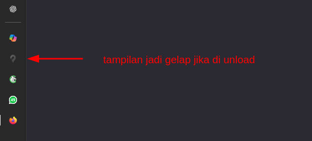 Tampilan tab tidak aktif yang digelapkan di Firefox