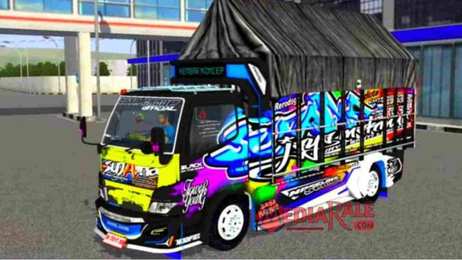 Mod BUSSID Truk Oleng Sujama Kontes