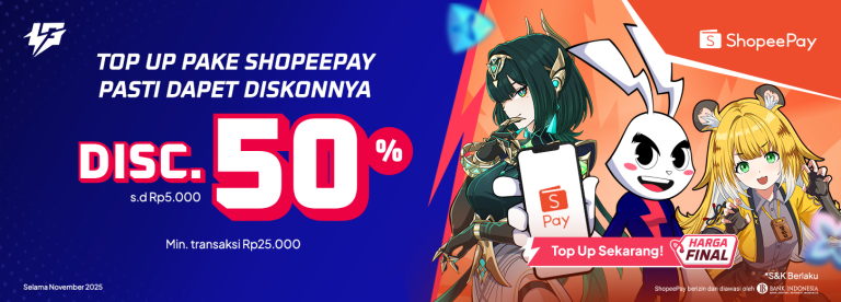 Diskon ShopeePay Lapakgaming 2025 untuk Top Up Game Lebih Hemat