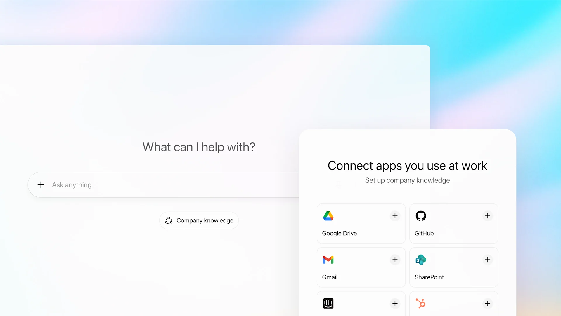 Tampilan Company Knowledge ChatGPT untuk Pengguna Enterprise