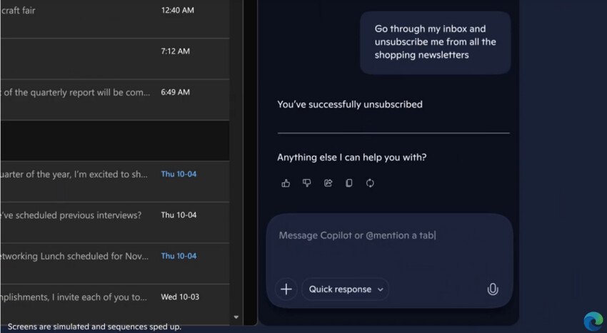 Fitur Copilot Actions di Microsoft Edge menunjukkan otomatisasi tugas