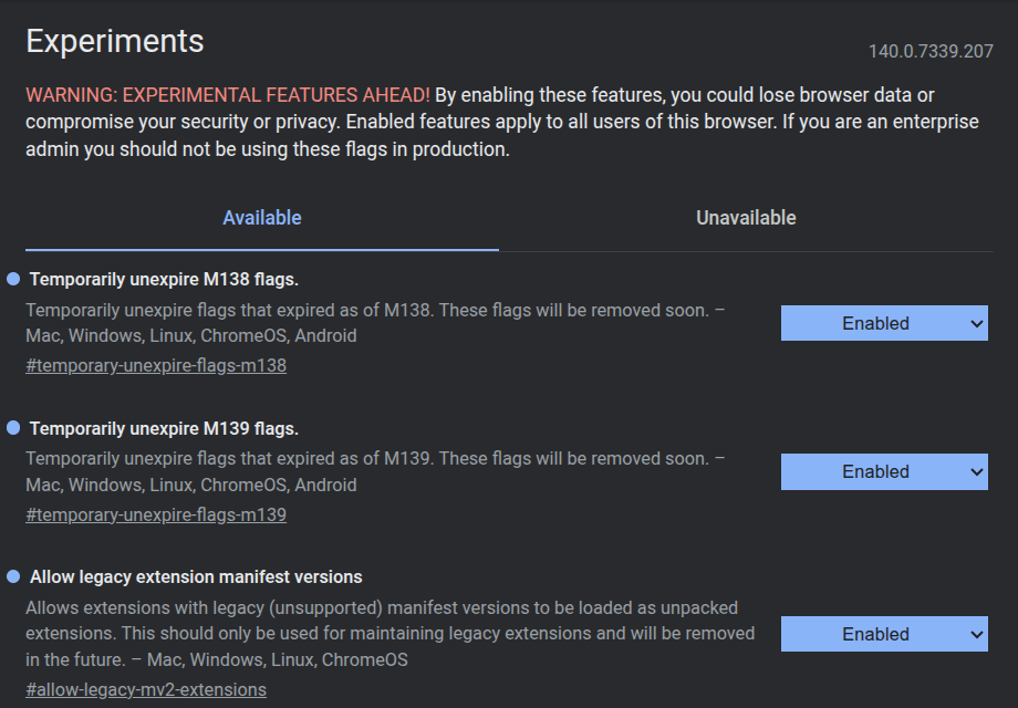 Ekstensi Manifest V2 Chrome: Mengapa Dihapus & Cara Bertahan di Era MV3 2 Pengaturan flag eksperimental Chrome yang mempengaruhi Manifest V2