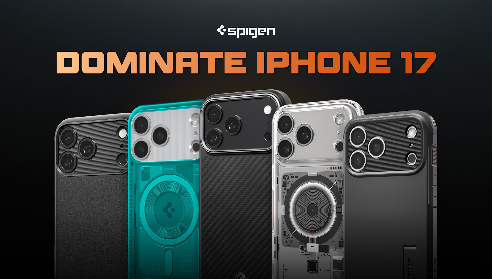 Lini case Spigen iPhone 17 Series dengan berbagai varian desain