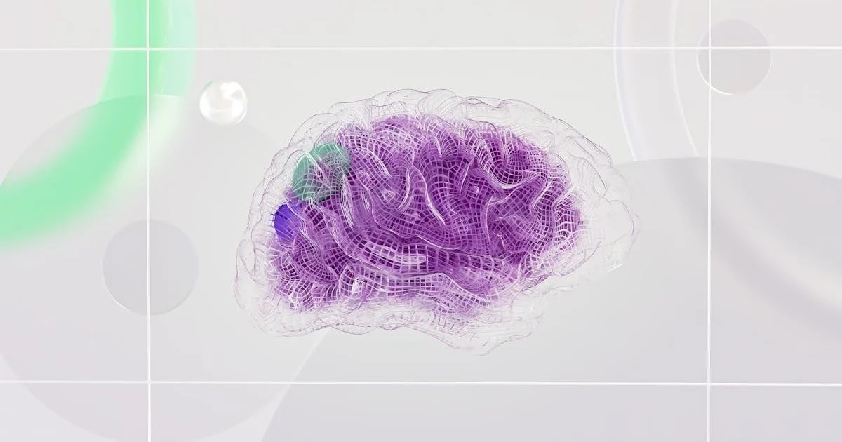 Ilustrasi Otak Kecerdasan Buatan untuk Sistem Manajemen Pesanan AI