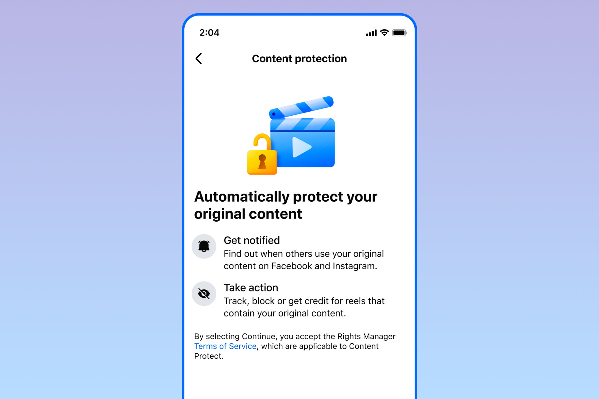 Dashboard Content Protection Rights Manager Meta