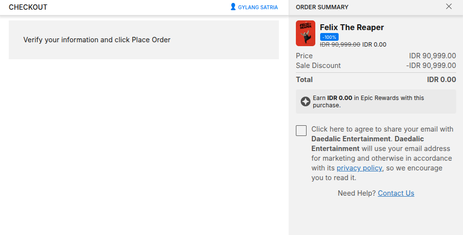 Gameplay Felix the Reaper Game Gratis Epic Games Store