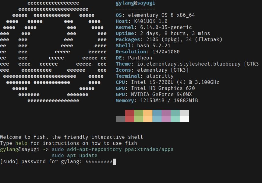 Terminal Linux dan Perintah Tambah PPA Ungoogled Chromium Browser di Linux