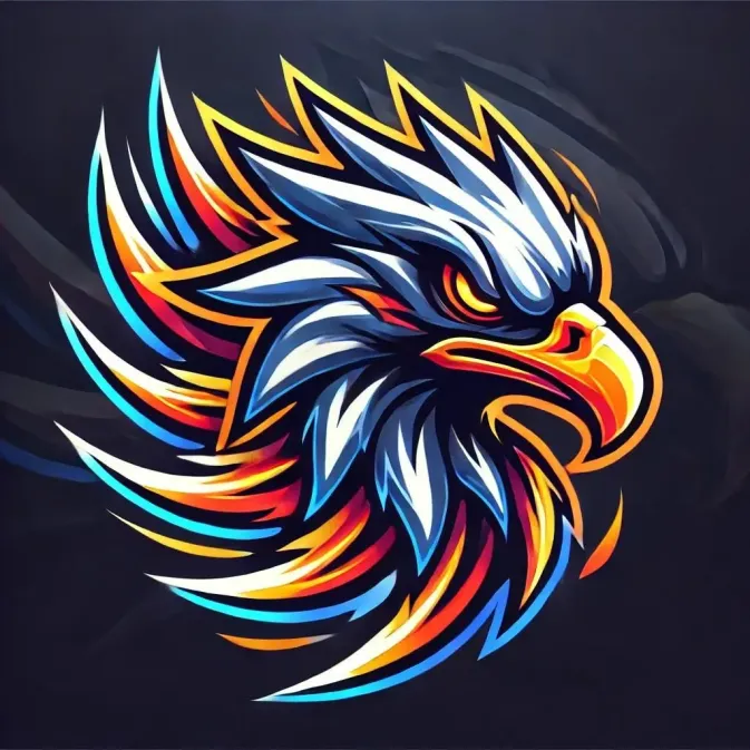 Logo FF Keren 3D dengan topeng