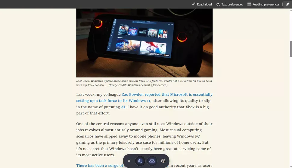Microsoft Copilot - Mengupas Klaim Aplikasi Produktivitas Terbaik di Windows 2 Fitur Copilot Vision menggantikan Read Aloud