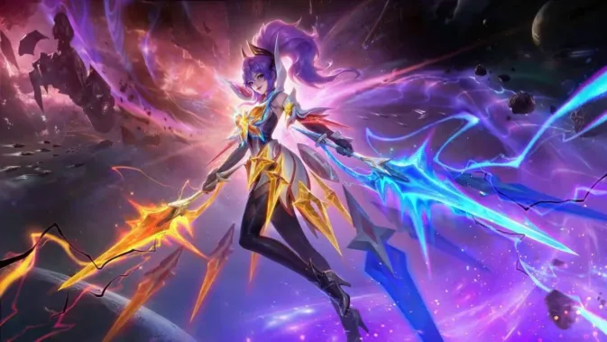 Fanny Galactic Starhawk - Panduan Lengkap Skin Legend MLBB Terbaru 2 Desain futuristik Fanny Galactic Starhawk skin