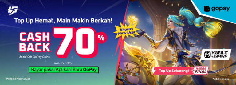 featured cashback gopay lapakgaming nikmati diskon 70 top u