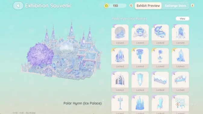 Desain rumah Heartopia dengan tema musim dingin