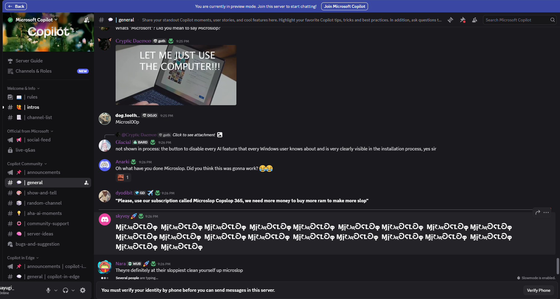 Contoh bypass filter Microslop dengan Microsl0p
