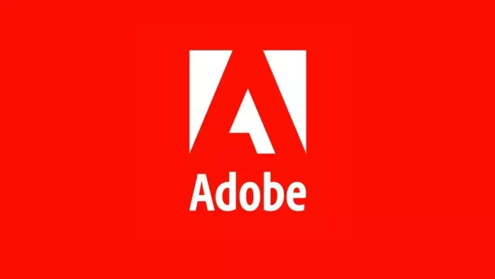 Ilustrasi konsep kebocoran data Adobe dengan data yang tersebar