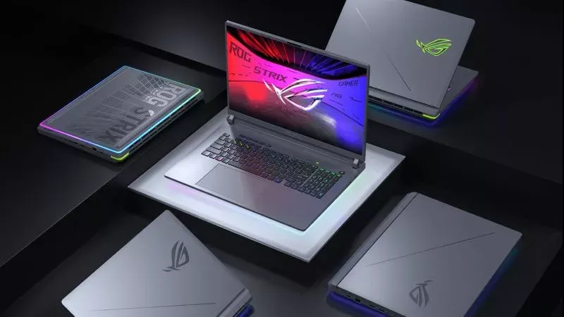 Layar ROG Strix G16 atau G18 dengan kualitas visual 2.5K dan refresh rate tinggi