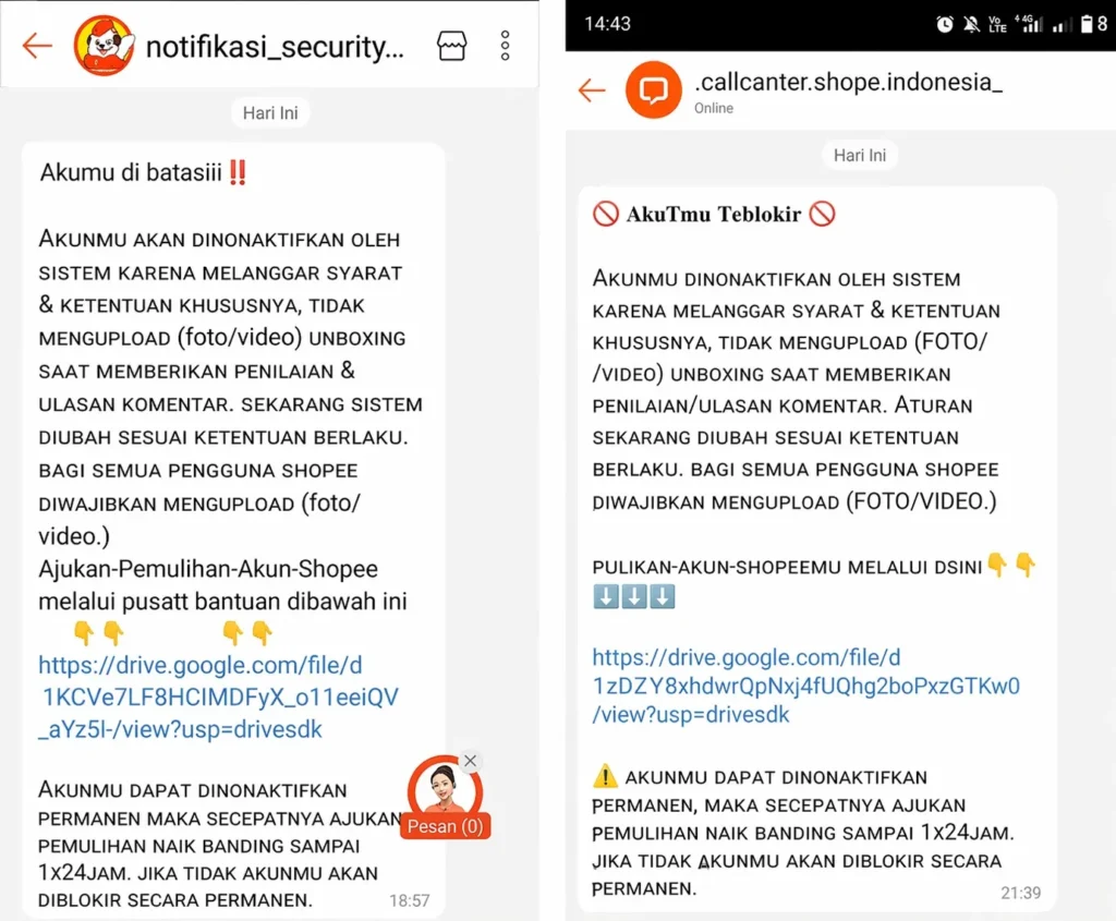 featured modus penipuan cs shopee waspada jebakan chat apli