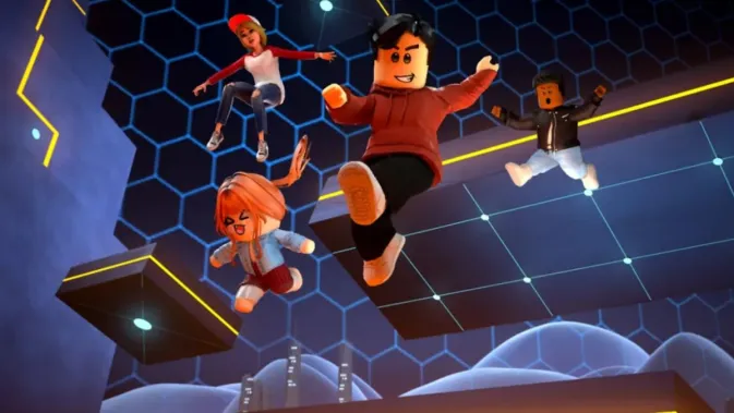 Tampilan antarmuka Roblox MOD APK dengan fitur premium terbuka