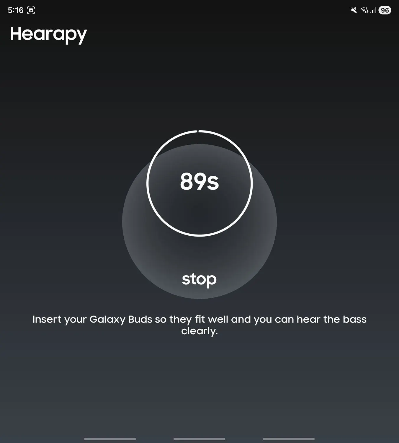 Aplikasi Hearapy - Solusi Revolusioner Pereda Mabuk Perjalanan Berbasis Sains 3 Tampilan antarmuka aplikasi Hearapy dengan opsi pengaturan audio