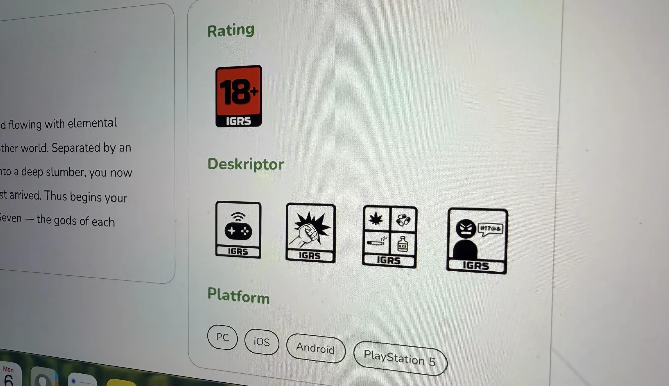 Kategori Usia IGRS Komdigi