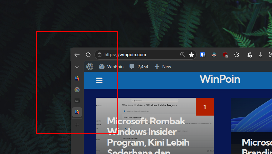 Perbandingan Vertical Tabs antara Microsoft Edge dan Google Chrome