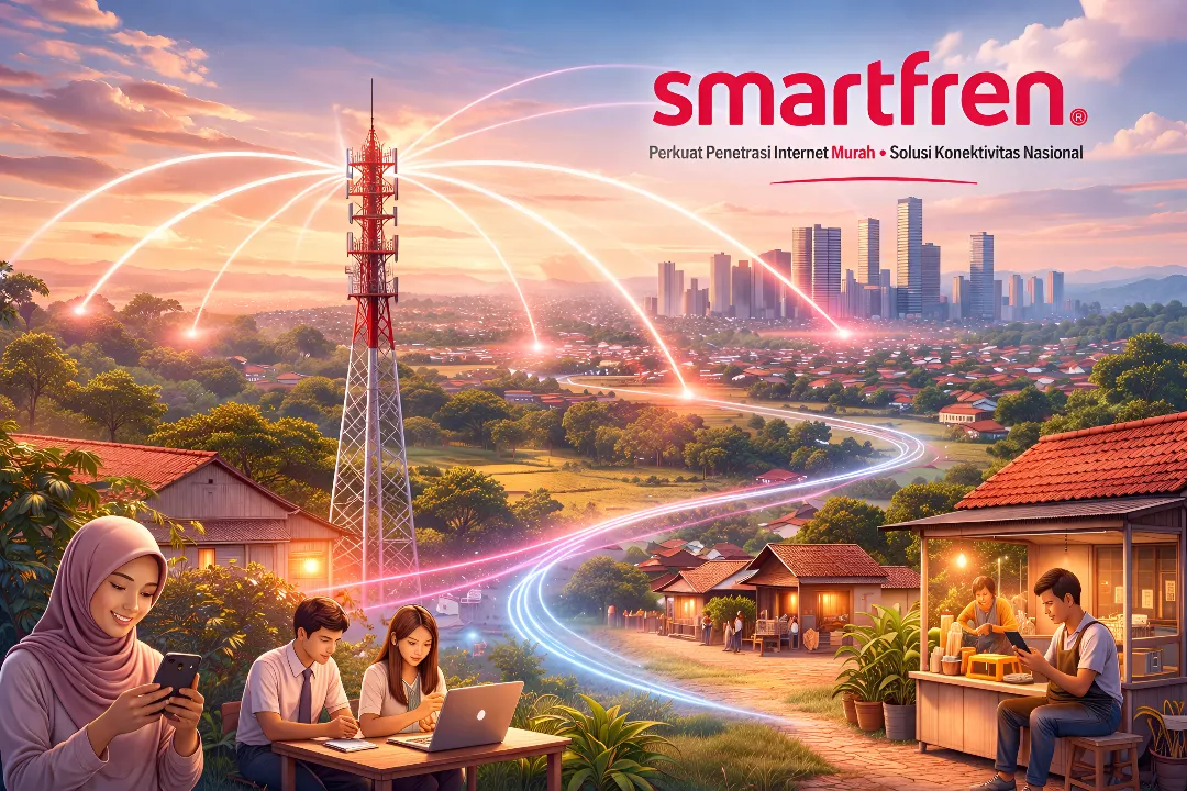 Strategi Smartfren Internet Murah - Dorong Ekonomi Digital Indonesia 2026 2 Infrastruktur jaringan telekomunikasi Smartfren