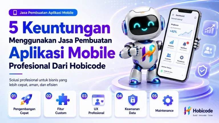 5 Keuntungan Menggunakan Jasa Pembuatan Aplikasi Mobile Profesional Dari Hobicode