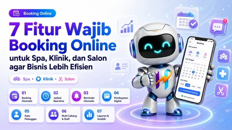 7 Fitur Wajib Aplikasi Booking Online untuk Spa, Klinik, dan Salon agar Bisnis Lebih Efisien