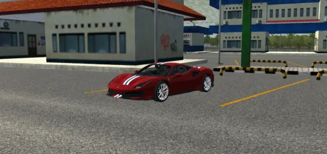 MOD BUSSID Ferrari 488 Pista 2019