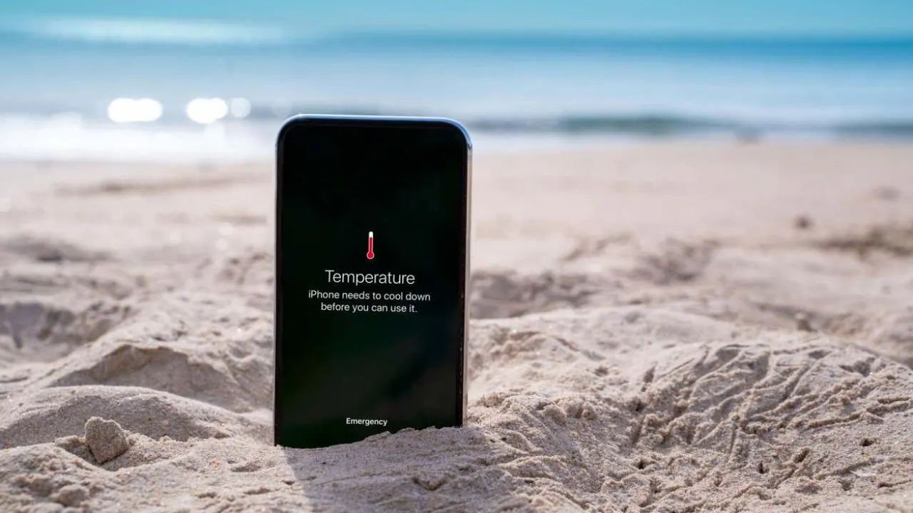 iPhone kepanasan di bawah sinar matahari