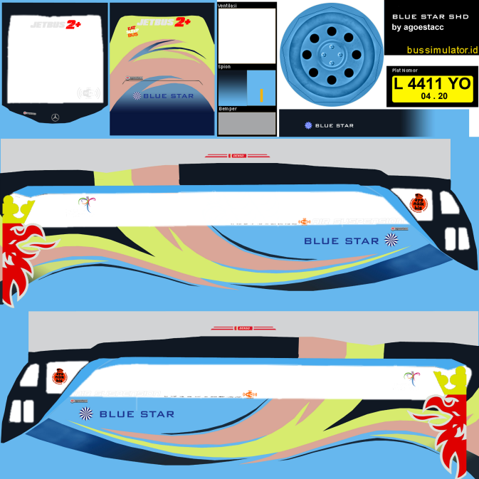 Livery Nakula SHD Blue Star