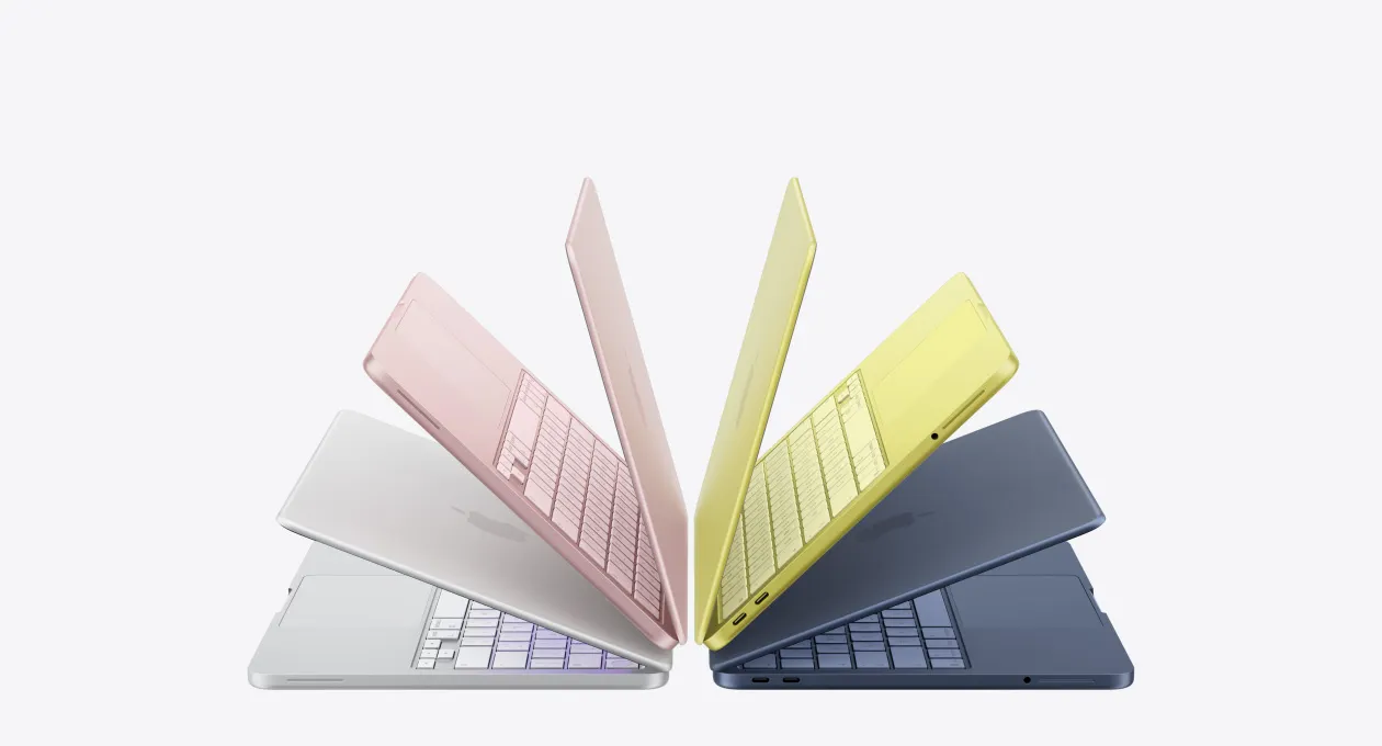 Desain tipis dan ringan MacBook Neo dengan layar Liquid Retina