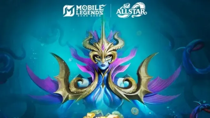 Siren Lord boss baru Mobile Legends dengan desain karakter biru ungu emas